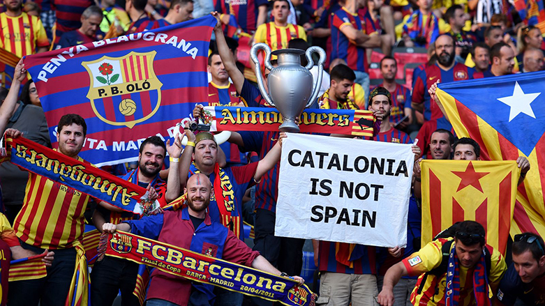 Barcelona'dan Katalonya'ya destek